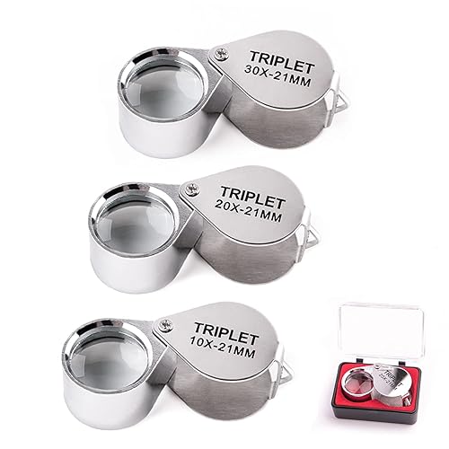 Jewelry Eye Loupe – 10x–30x Magnifier for Hallmarks, Gold & Silver Inspection